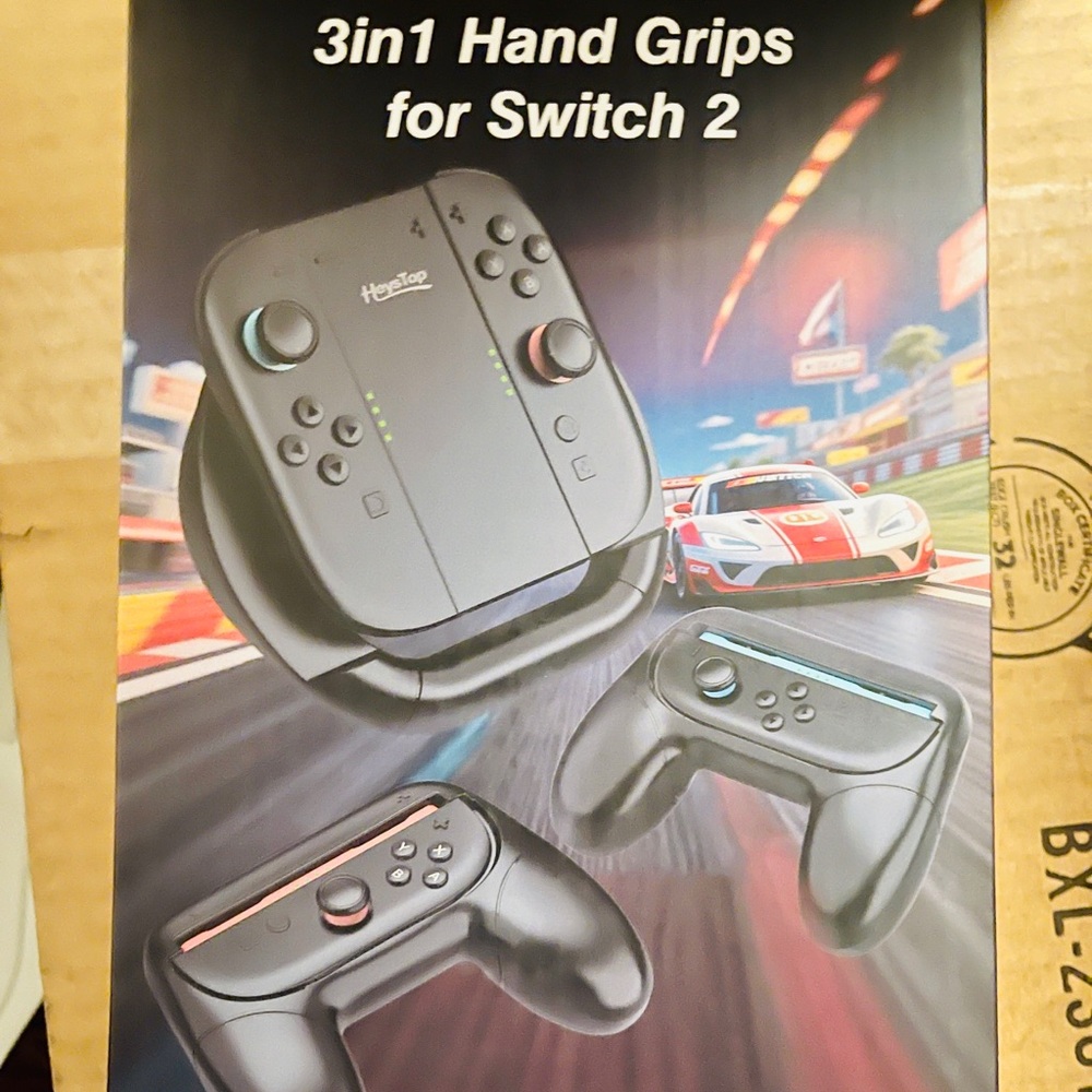 3in1 Hand Grips for Switch 2 - Black